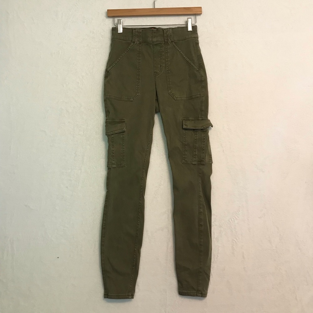 SPANX Olive Skinny Cargo Pants